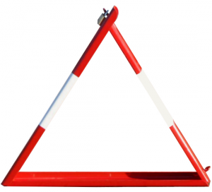 <u><strong>Fold Down Lockable Triangle with Padlock and Keys</u></strong>